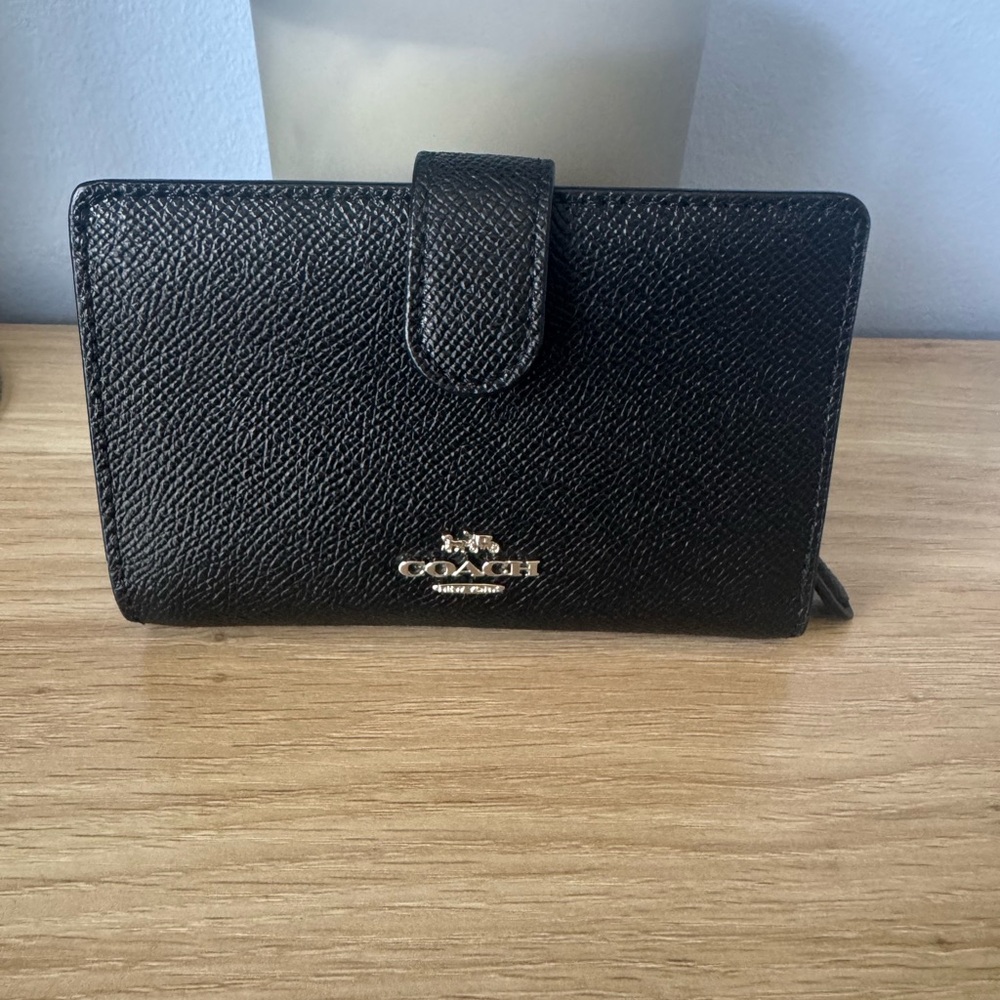 Coach Gray and Black Signature Messenger Bag - Picture 3 of 4